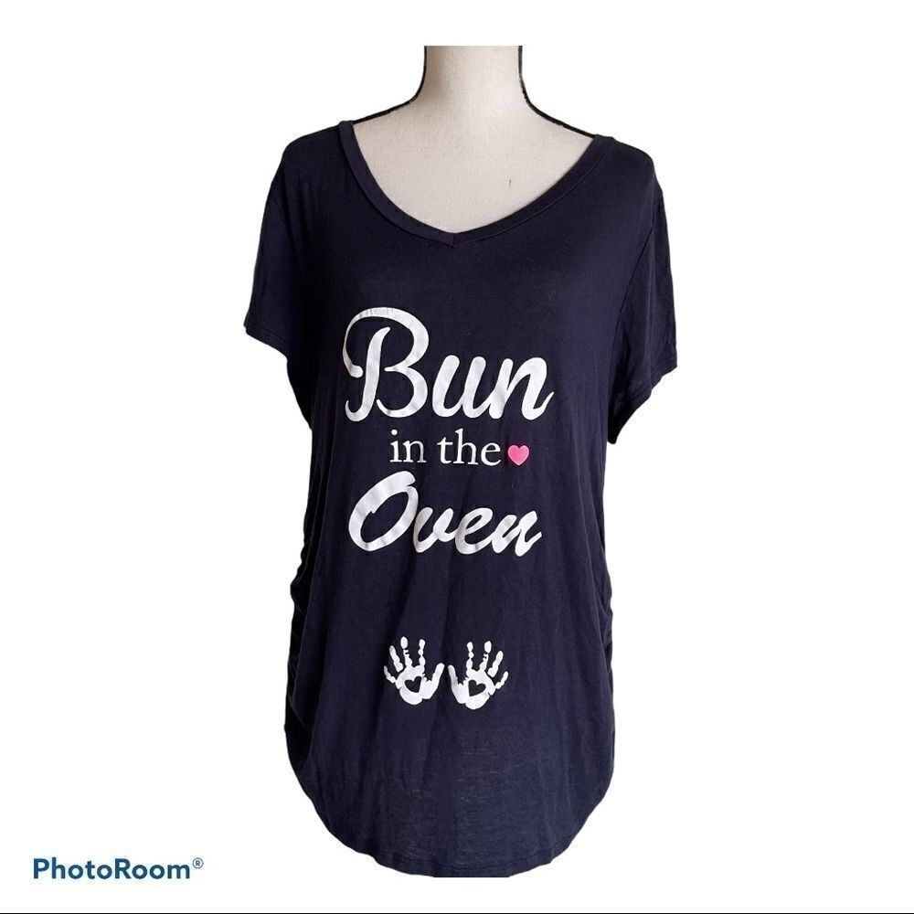 French Pastry Bun in the‎ Oven Maternity Top, XL